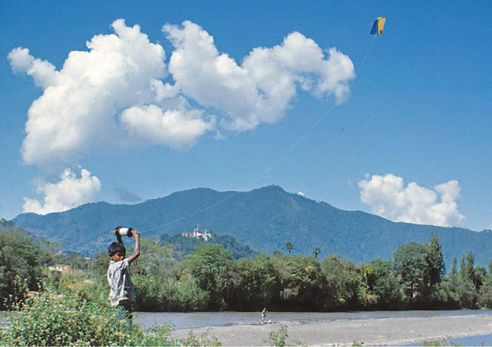 Kites over Kathmandu sky